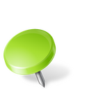 Pushpin green Icon