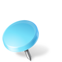 Pushpin blue Icon