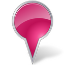 Map marker pink Icon