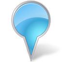 Map marker blue Icon