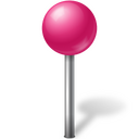 Pushpin pink Icon