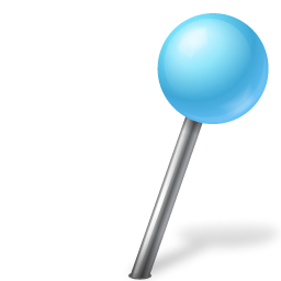 Pushpin blue