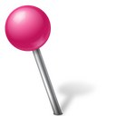 Pushpin pink Icon