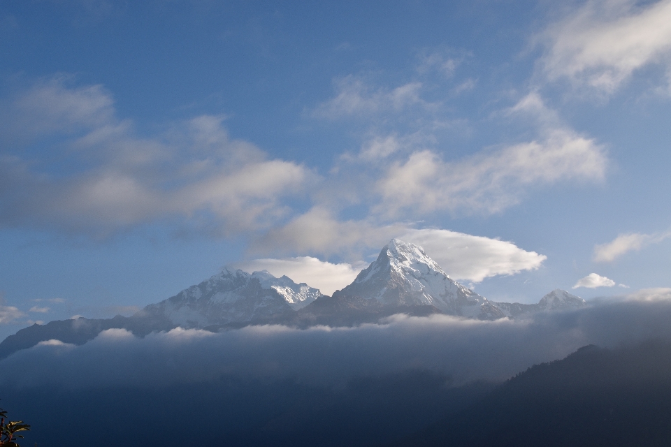 Lanskap alam gunung salju