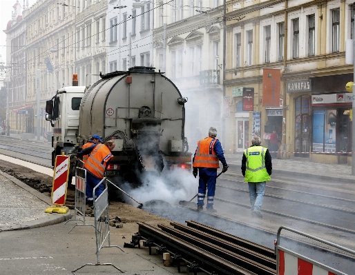 Track steam train smoke Photo