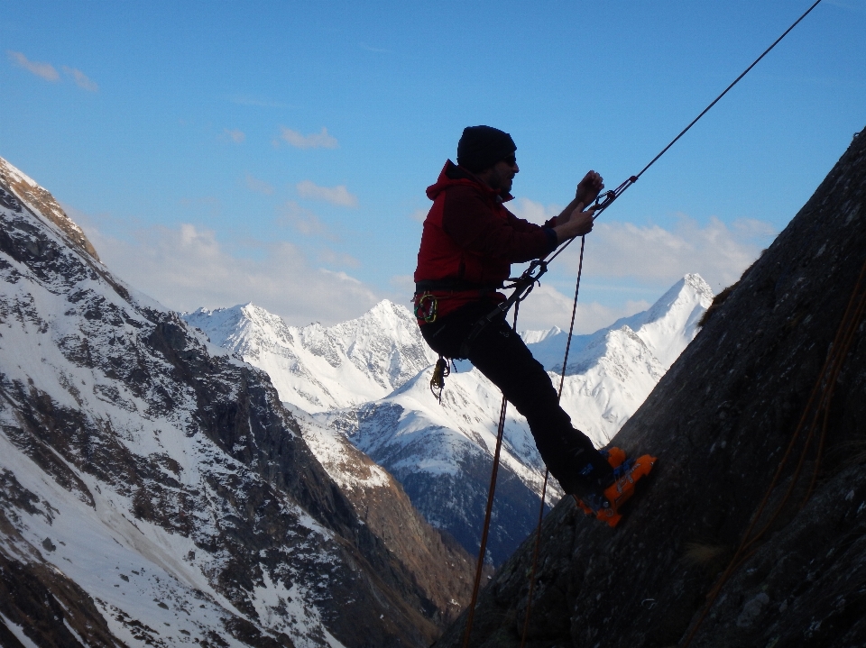 Rock mountain rope adventure