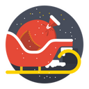 Santa sleigh Icon