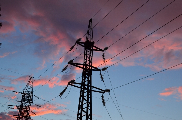 Sky morning wind wire Photo