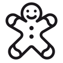 Gingerbread man Icon