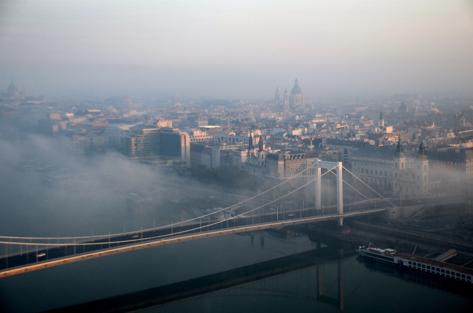 Mer horizon nuage brouillard