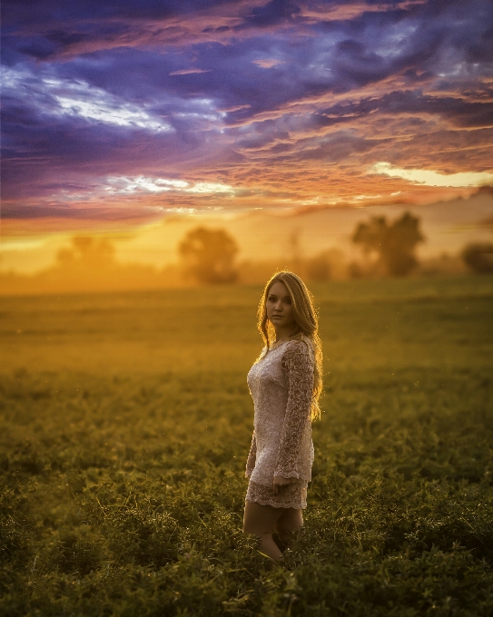 Nature grass horizon cloud