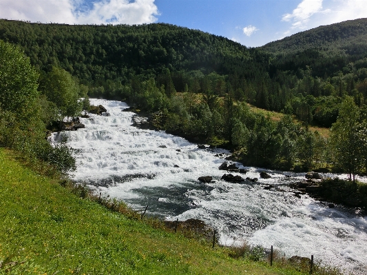 Landscape nature rock waterfall Photo