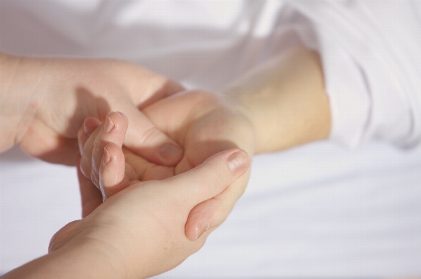 Hand woman white female Photo