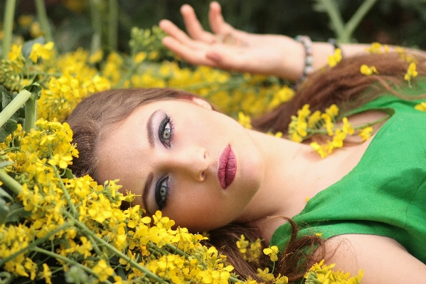 Nature grass plant girl Photo