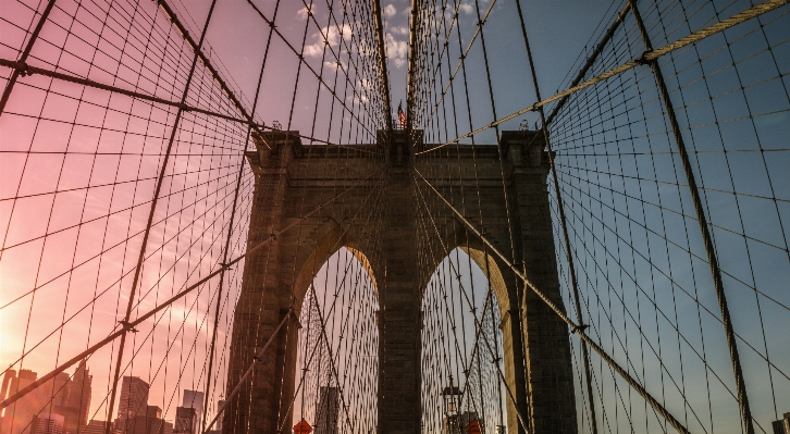 建築 橋 超高層ビル new york 写真