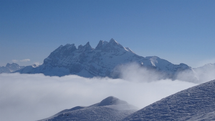 Foto Paisagem natureza montanha neve