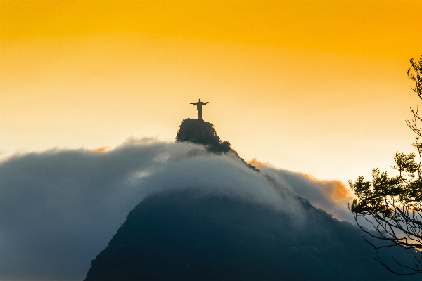 Mountain cloud sun sunrise Photo