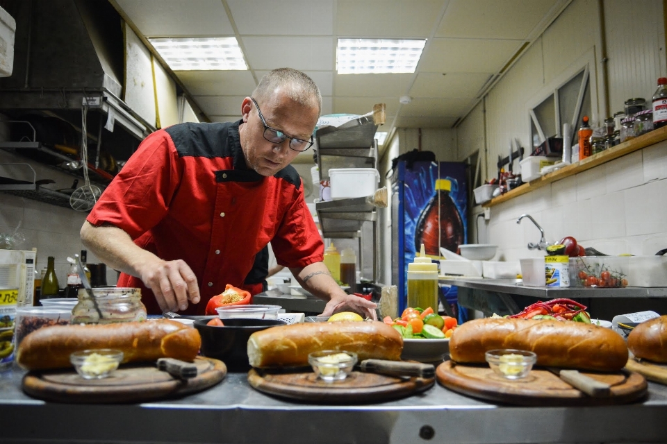 Orang restoran makanan memasak