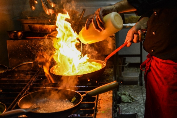 Restaurant food cooking plate Photo