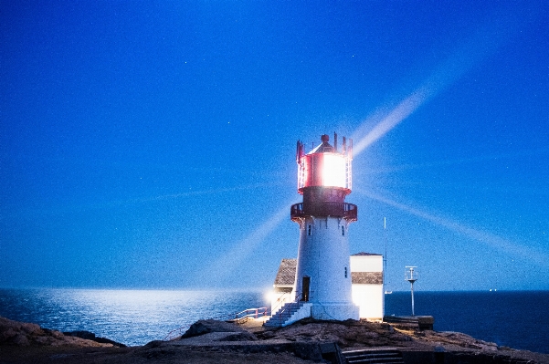 Sea ocean horizon lighthouse Photo