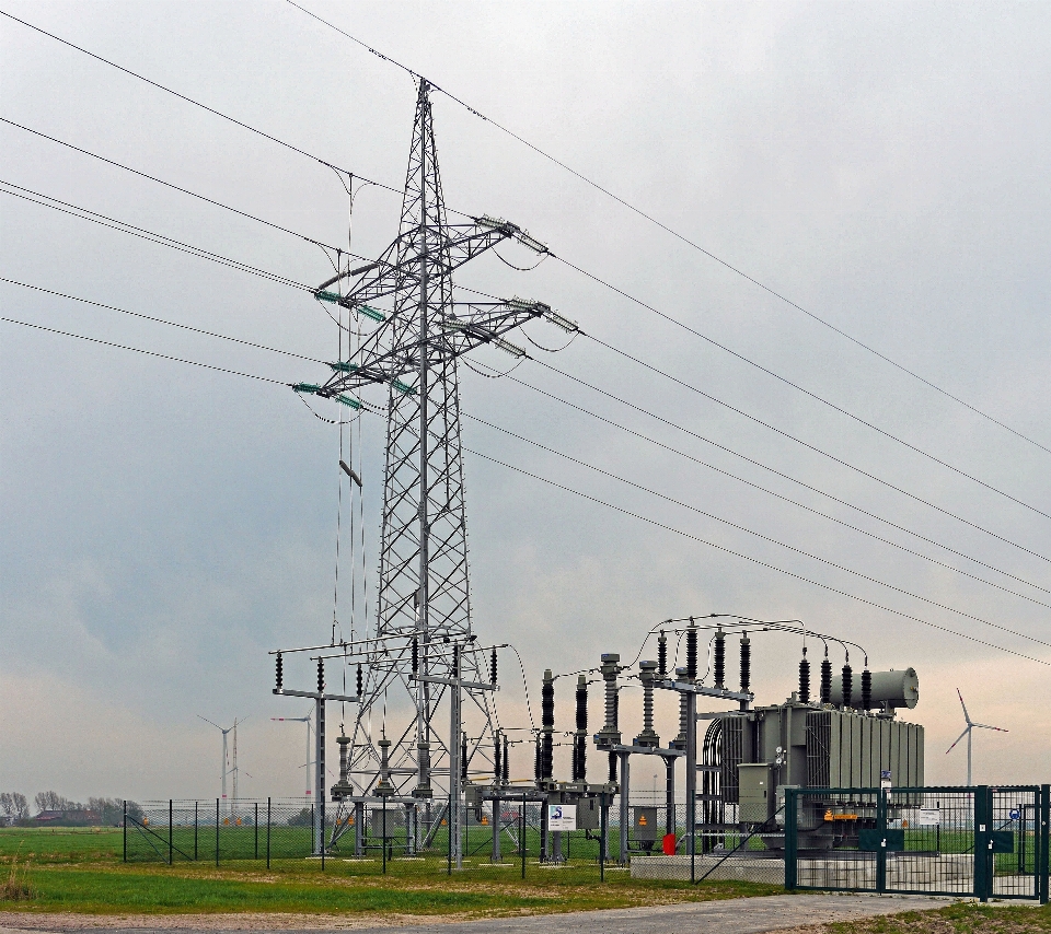 Céu tecnologia fazenda vento