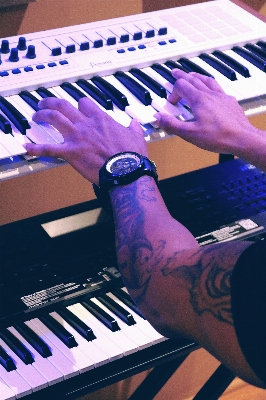 Music keyboard technology play Photo