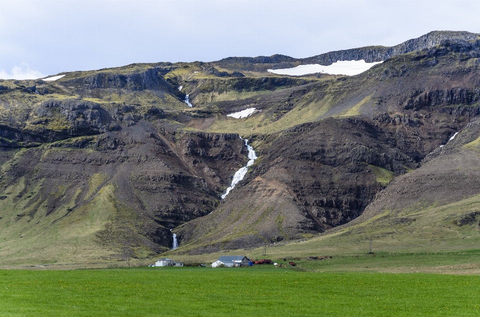 Paysage eau rock montagne