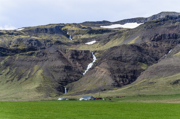 Landscape water rock mountain Photo