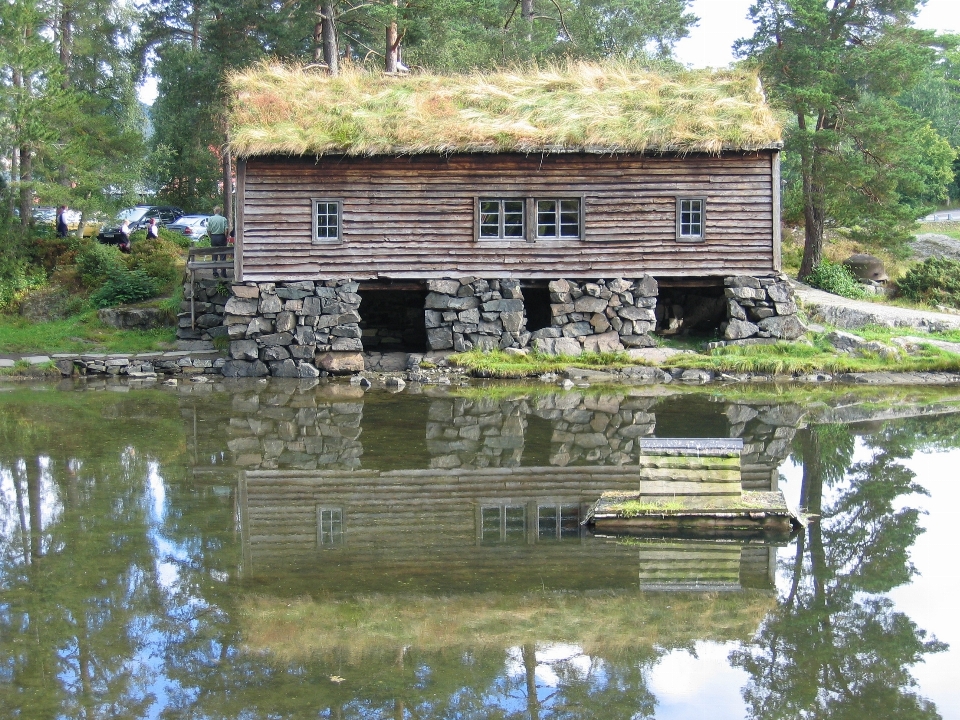 Water architecture old home