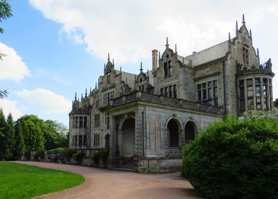 Architecture mansion building chateau