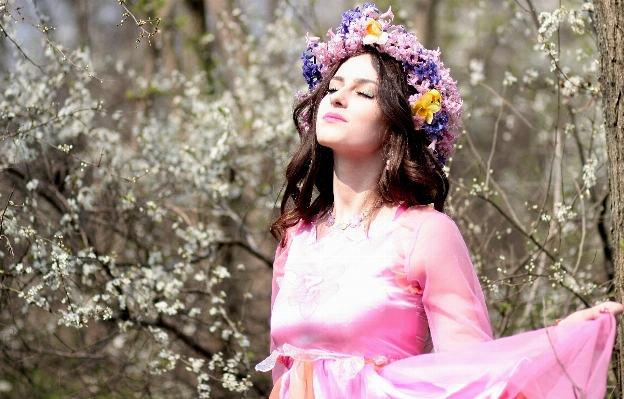 Blossom plant girl woman Photo