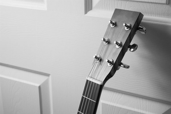 Music black and white guitar Photo