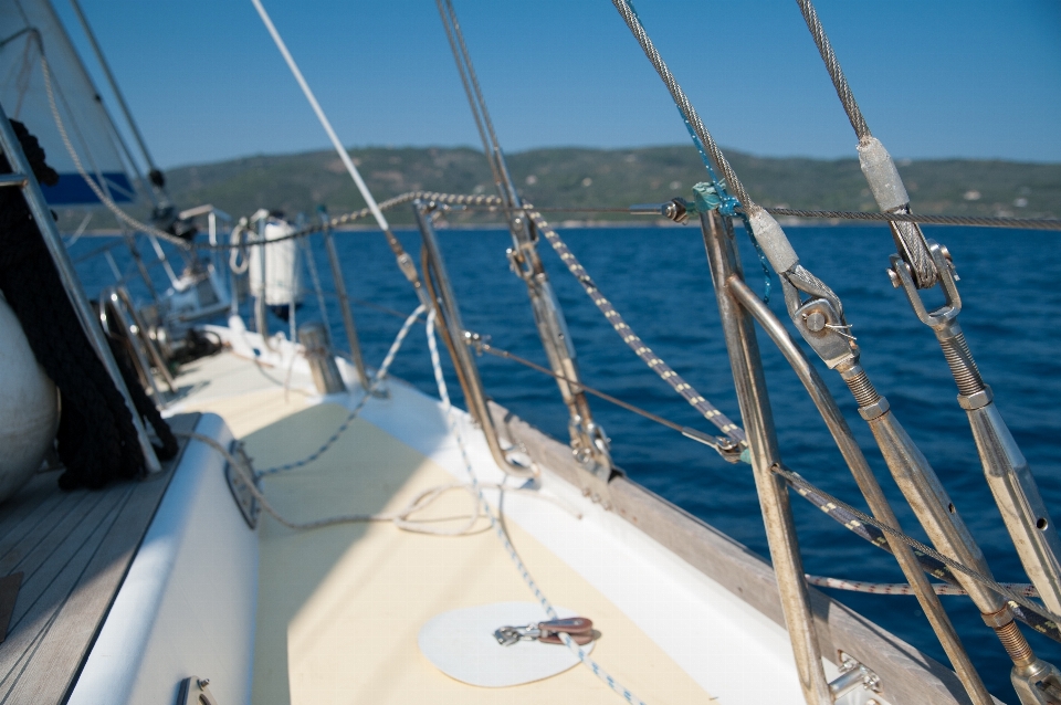 Bateau été véhicule mât