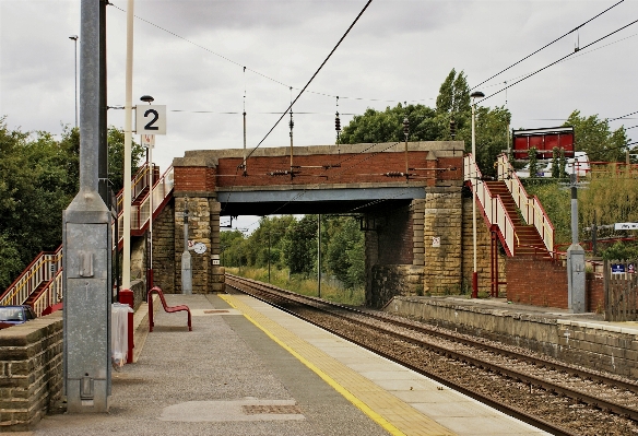 Track railway road bridge Photo