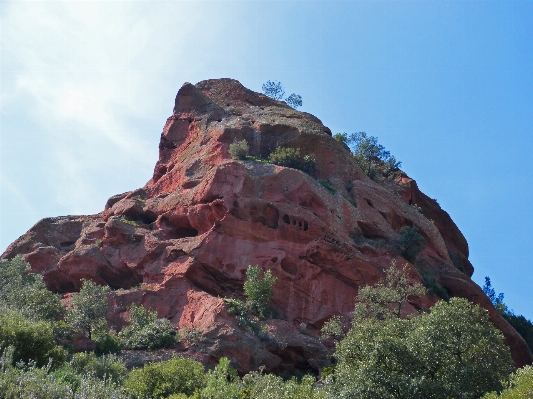 Rock mountain range formation Photo