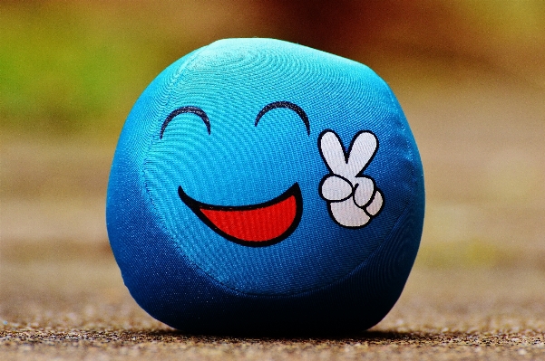 Sweet cute peace blue Photo