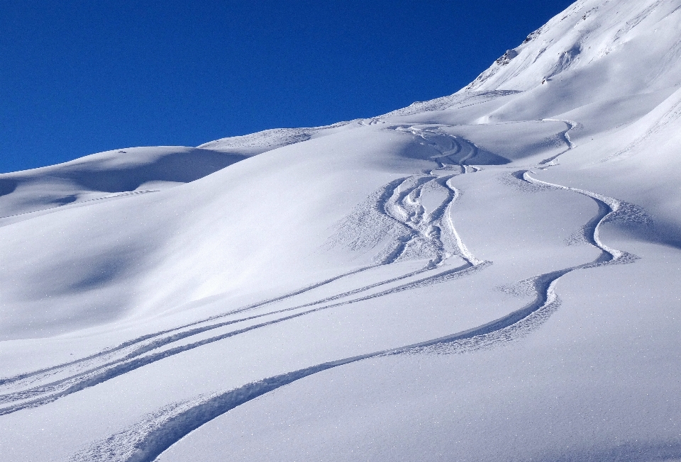 Paesaggio natura montagna nevicare