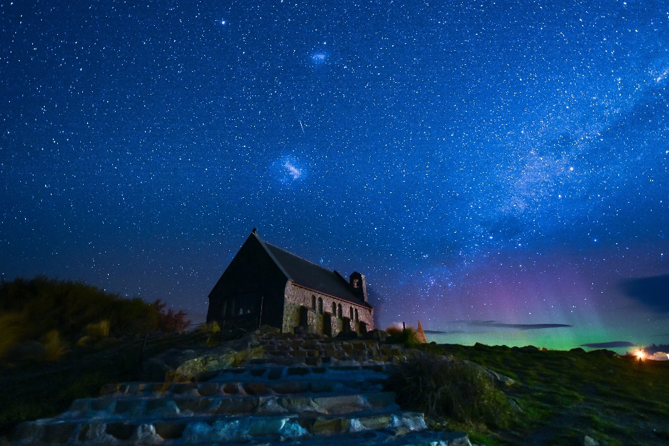 Langit malam bintang suasana