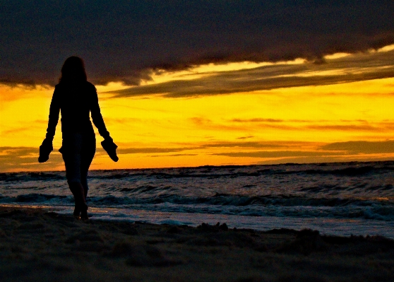 Foto Pantai lanskap laut pesisir