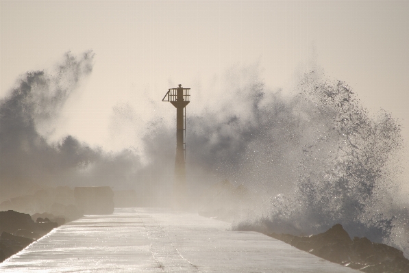 Foto Nevicare inverno nube faro