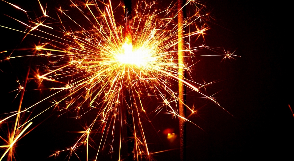 Light sparkler celebration fire