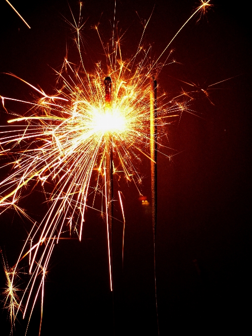 Light sparkler celebration fire