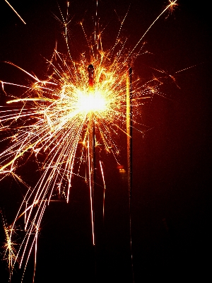 Light sparkler celebration fire Photo