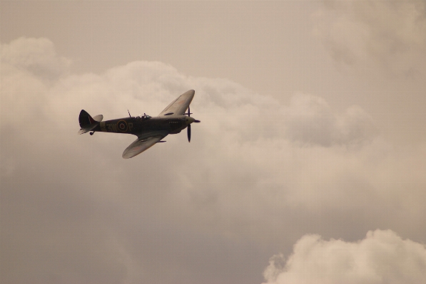 Wing cloud sky airplane Photo