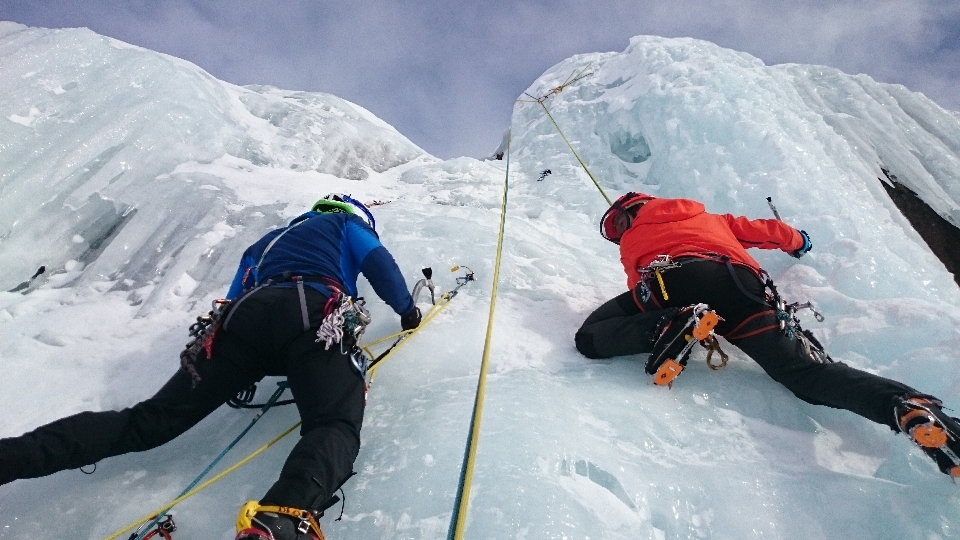 Aventura recreación hielo congelado