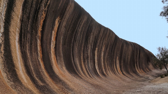 Foto Pasir rock kayu pembentukan