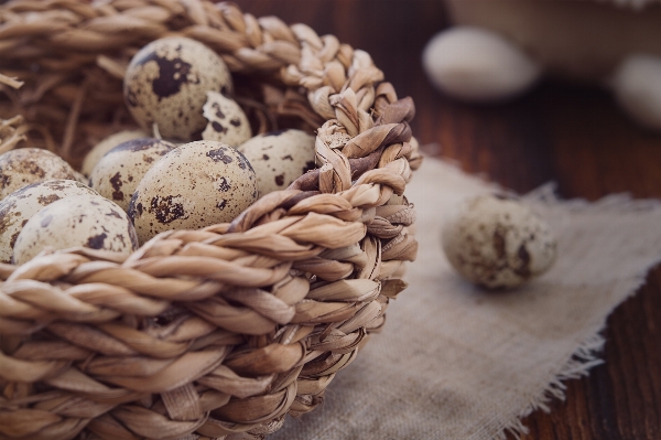 Flower food produce basket Photo