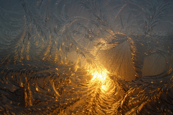 Cold winter structure sunrise Photo