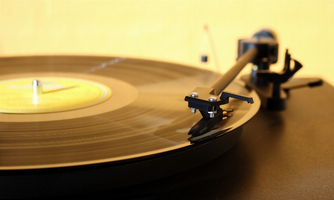 Foto Música agulha toca discos luz