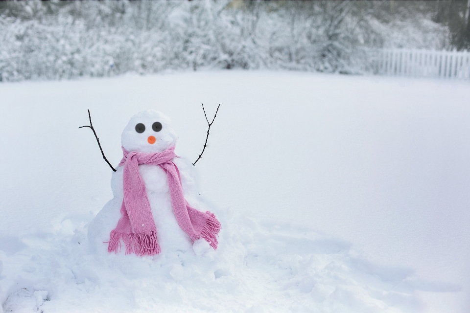 Nieve frío invierno mujer